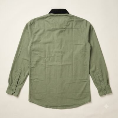 Back_view_of_light_green_20260922202526 CONTRAST OLIV GREEN SHIRT