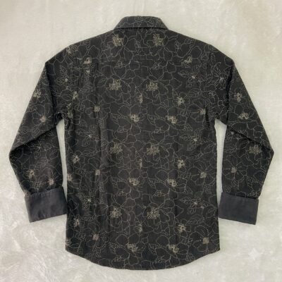 Back_view_of_patterned_shirt_20260922204540_2 Aarvo Floral Grey Print Shirt