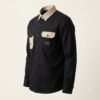 Black_heavy_twill_shirt_sideview_20260922215713 Aarvo Black Contrast Shirt