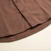 CONTRAST BROWN SHIRT