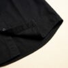 Close-up_of_shirt_hem_detail_20260922215713 Aarvo Black Contrast Shirt