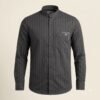 Dark_grey_striped_twill_shirt_20260922221034 Aarvo Classic Stripe Grey