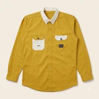 Front_view_of_mustard_shirt_20260922200503 Aarvo Mustard Contrast Shirt