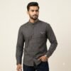 Male_model_wearing_twill_shirt_20260922221034 Aarvo Classic Stripe Grey