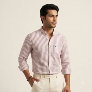 STRIPE SHIRT BABY PINK
