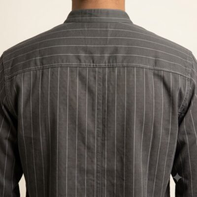 Shirt_back_yoke_detail_20260922221034_2 Aarvo Classic Stripe Grey