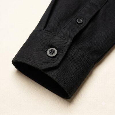 Shirt_sleeve_cuff_detail_20260922215713 Aarvo Black Contrast Shirt