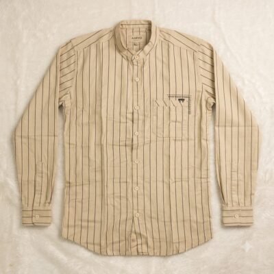 Striped_heavy_twill_shirt_front_20260922221034 Aarvo Classic Stripe