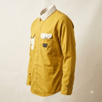 Yellow_shirt_side_view_profile_20260922200503 Aarvo Mustard Contrast Shirt